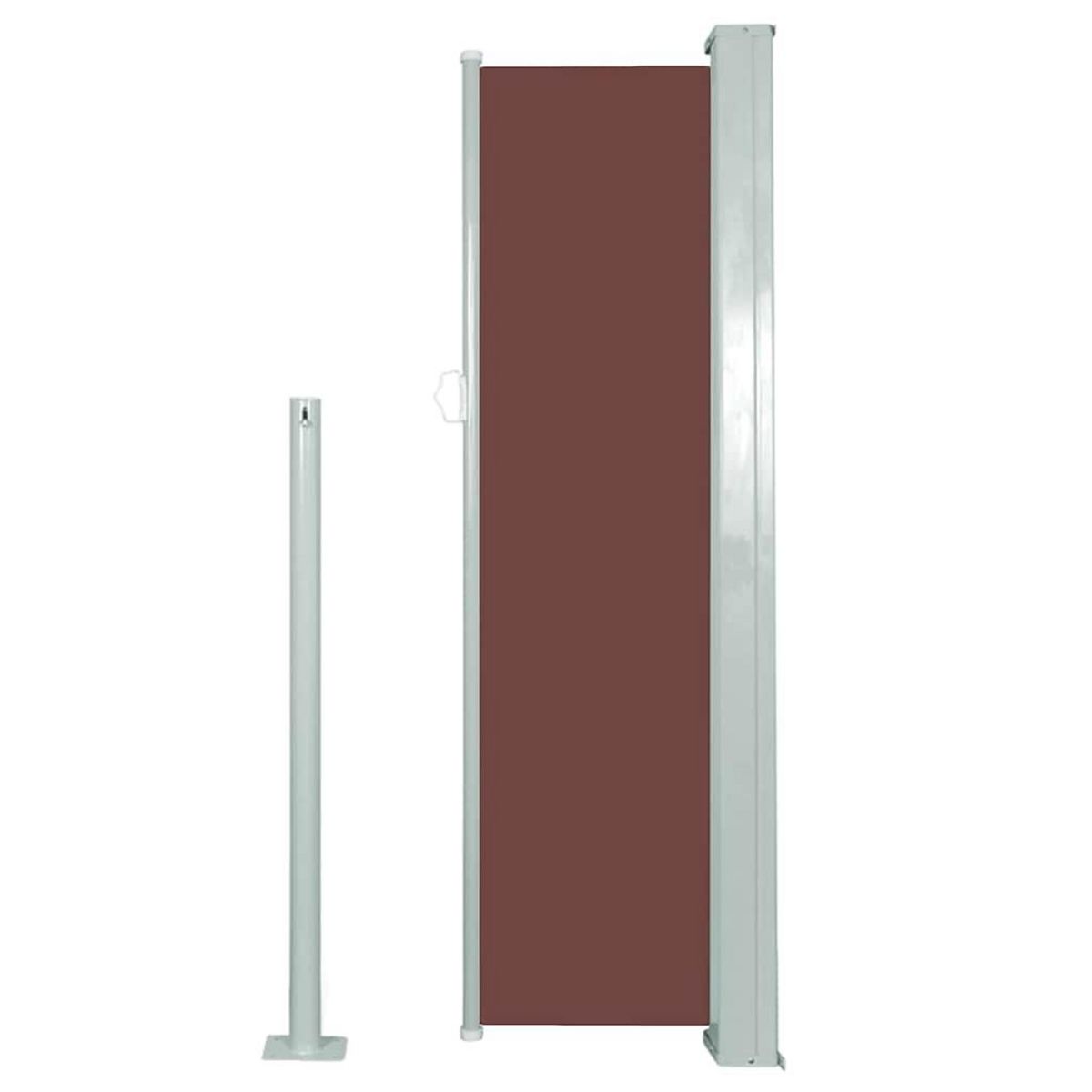 VIDAXL Auvent lateral retractable 120 x 300 cm Marron