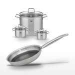 ELO Lot 3 Faitouts Elo Relief Solution 14/16/26cm et Poêle 28cm