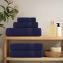 Voir la diapositive 3 : VIDAXL Serviettes d invité 2 pcs bleu marine 30x50 cm 100% coton