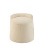 Voir la diapositive 2 : Paris Prix Pouf Design Bouclette  Teddy  40cm Beige