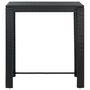 Voir la diapositive 2 : VIDAXL Table de bar de jardin Noir 100x60,5x110,5 cm Resine tressee