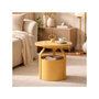 Voir la diapositive 5 : Paris Prix Table d'Appoint Design  Iris  44cm Crème