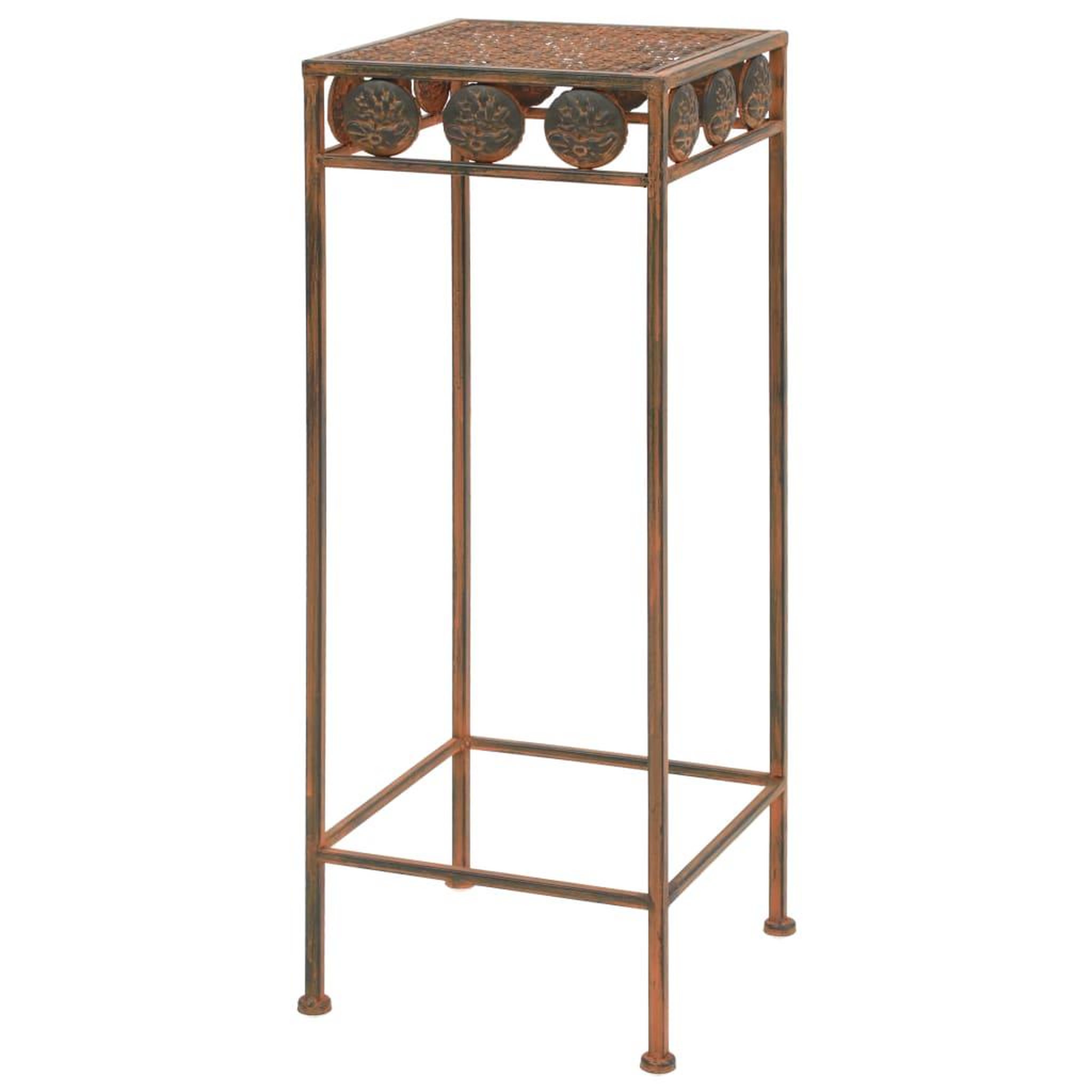 Voir la diapositive 3 : VIDAXL Set de supports de plantes 3 pcs style vintage metal rouille