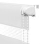 Voir la diapositive 5 : ID MARKET Store enrouleur zébré jour nuit 60 x 230 cm blanc