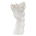 Paris Prix Vase Déco en Porcelaine  Woman Cute  29cm Blanc