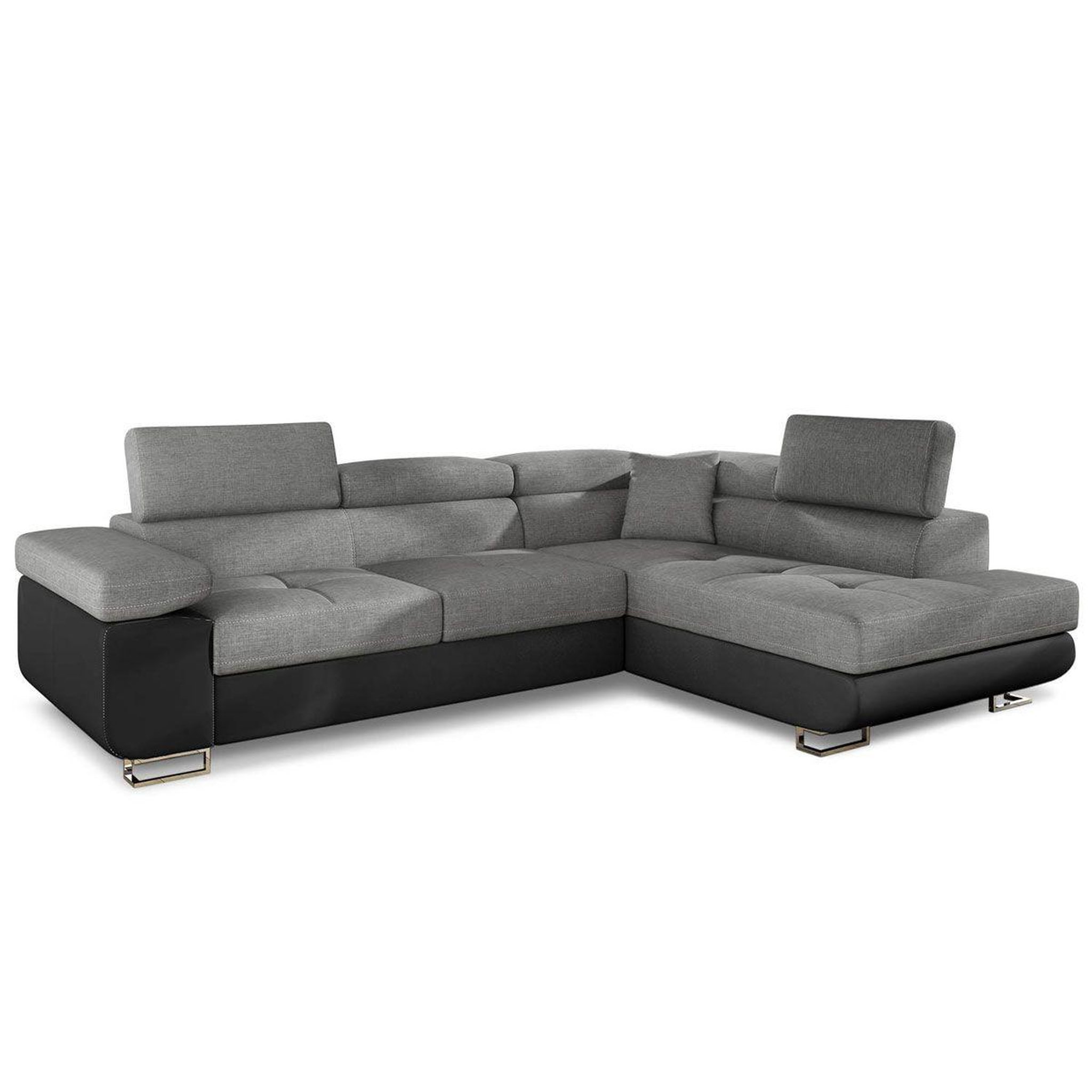 Paris Prix Canapé convertible d'angle droit  toms  275cm gris