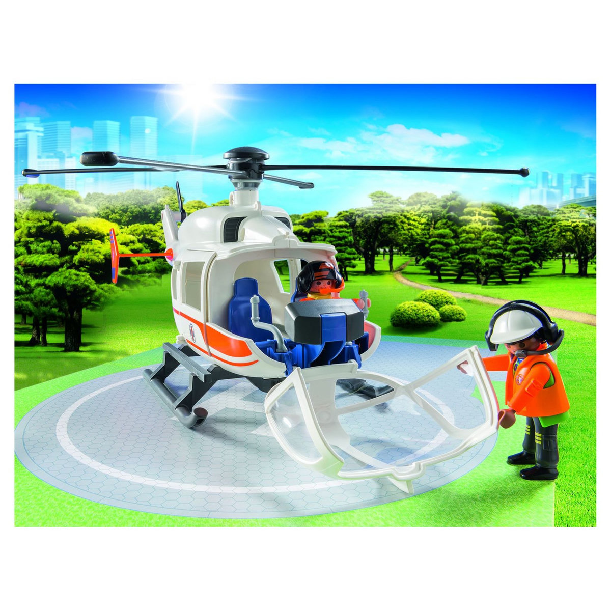 PLAYMOBIL 70048 - City Life - Hélicoptère de secours