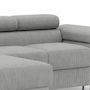 Voir la diapositive 5 : BEST MOBILIER Pablo - canapé d'angle gauche - 6 places - convertible avec coffre et têtières réglables - en velours côtelé