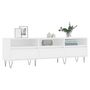 Voir la diapositive 3 : VIDAXL Meuble TV blanc 150x30x44,5 cm bois d'ingenierie