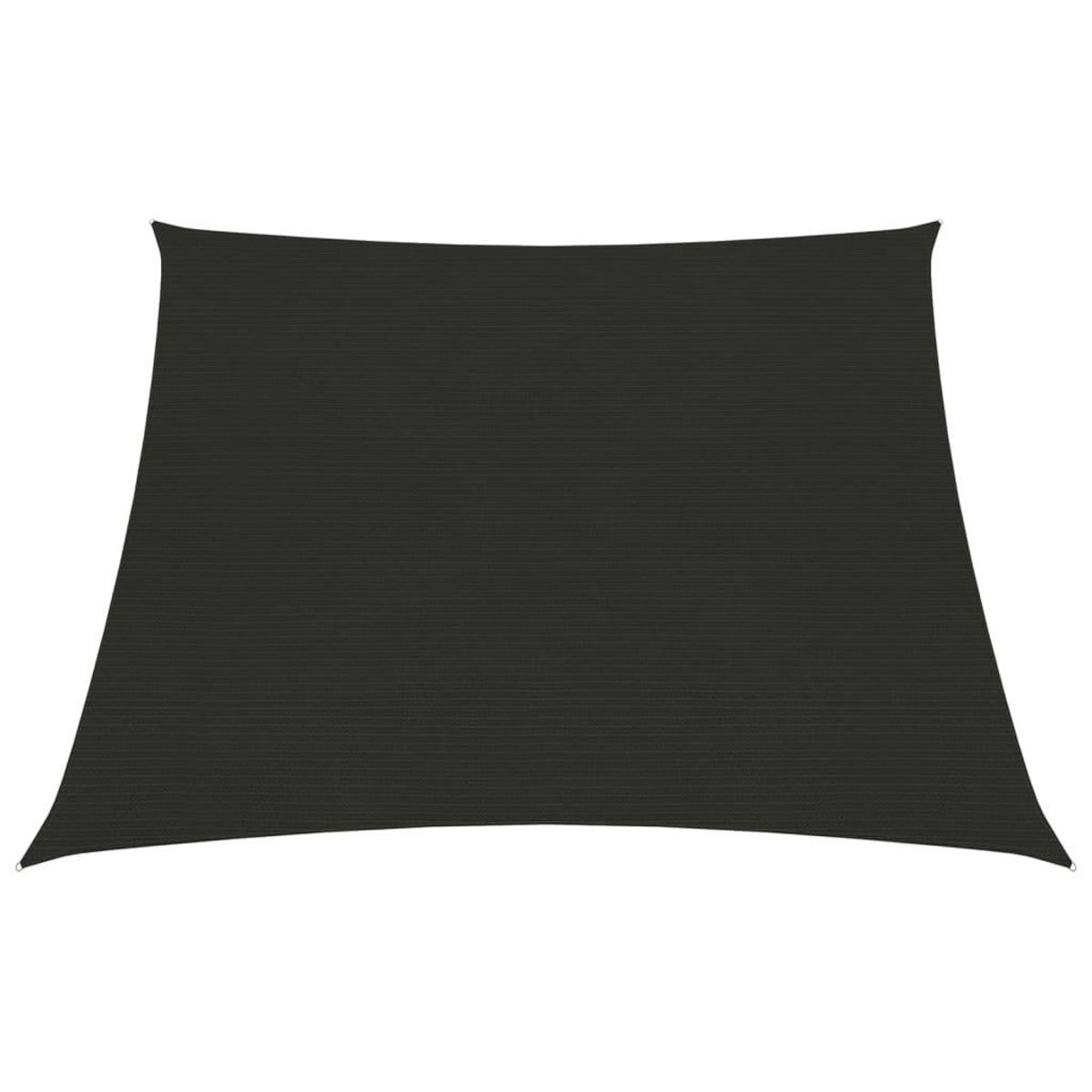 VIDAXL Voile d'ombrage 160 g/m^2 Noir 3/4x2 m PEHD