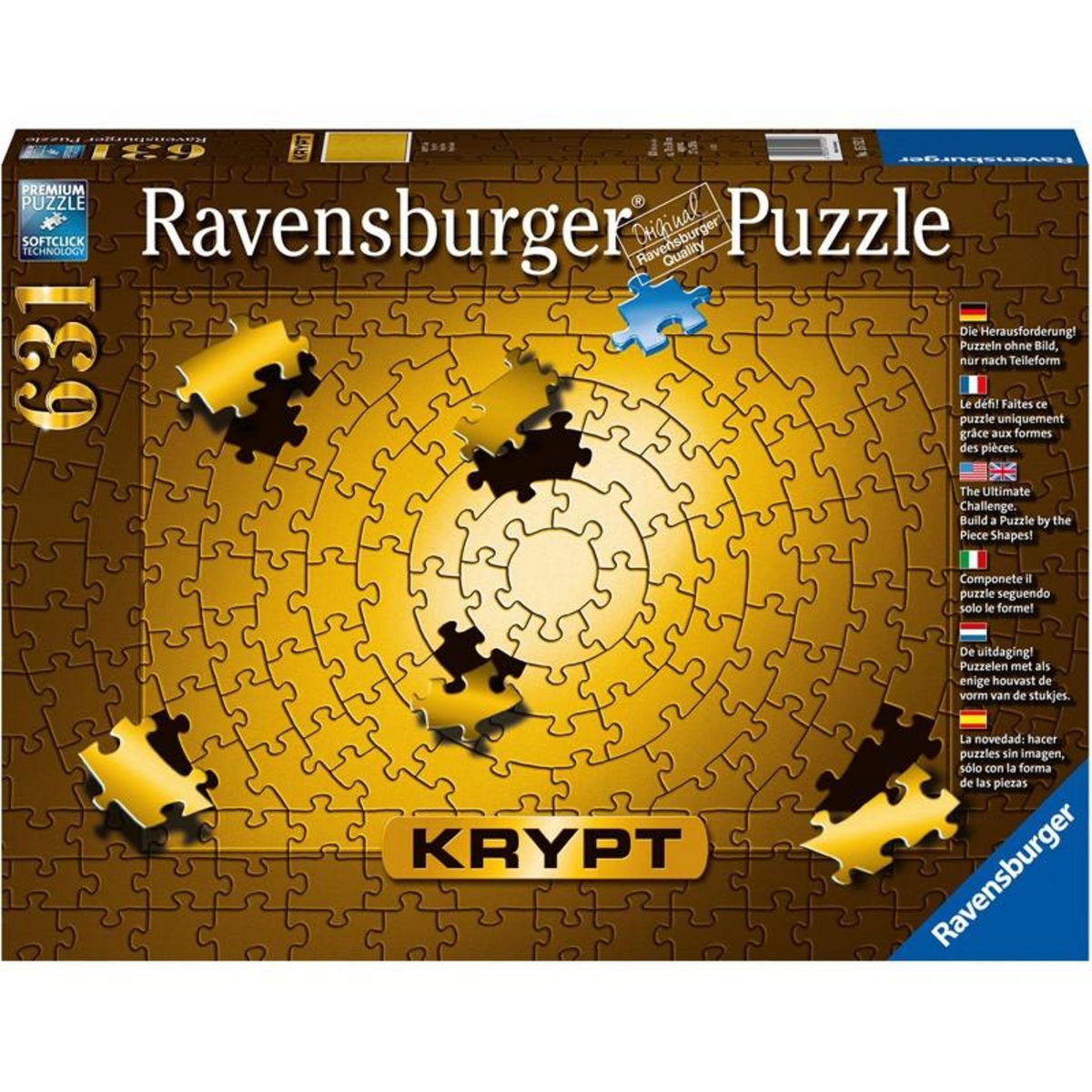 RAVENSBURGER PUZ 639P KRYPT GOLD RAVENSBURGER RAR51523