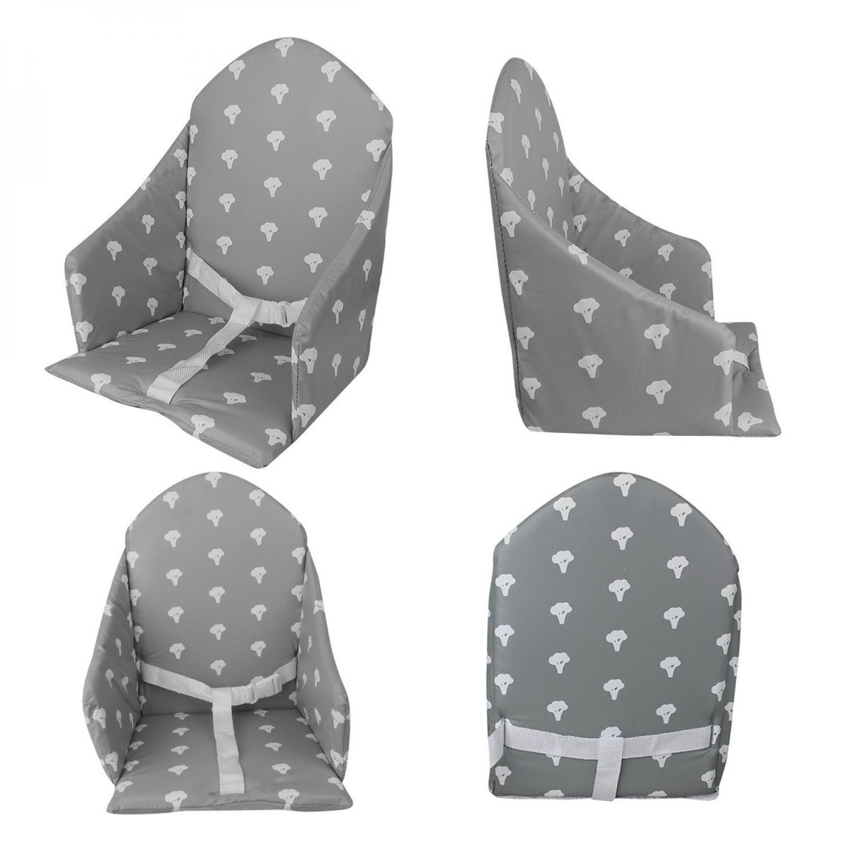 Monsieur Bébé Coussin d'assise universel Miam avec harnais pour chaise haute bébé