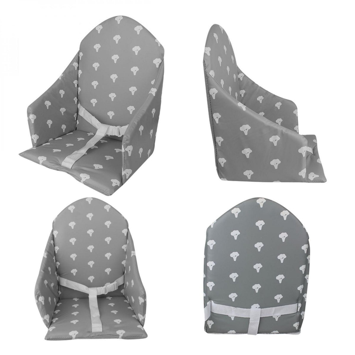 Monsieur Bébé Coussin d'assise universel Miam avec harnais pour chaise haute bébé