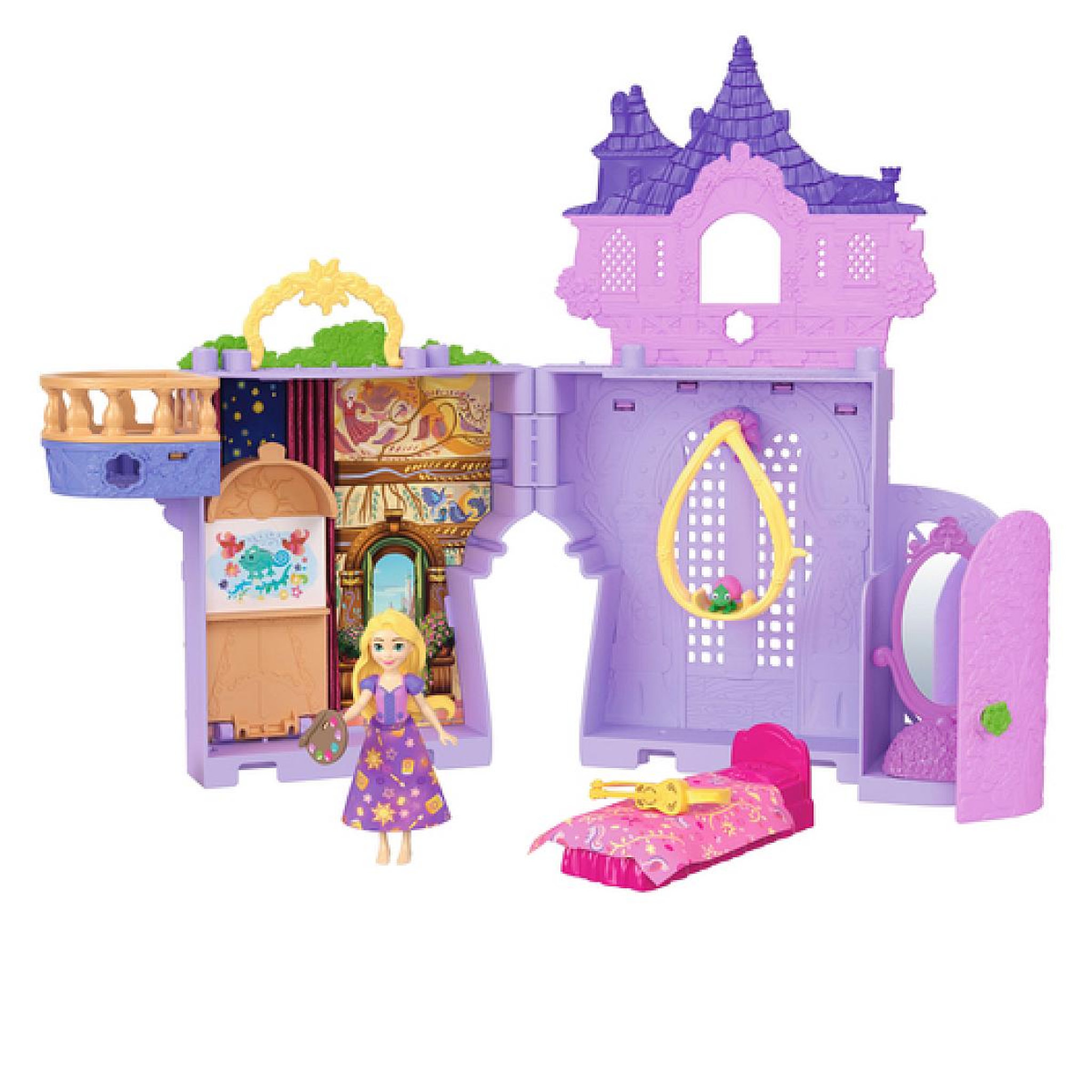MATTEL Le chateau de Raiponce Mini Princesse