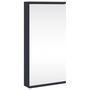 Voir la diapositive 2 : VIDAXL Armoire de bain a miroir d'angle gris 30x24x60 cm