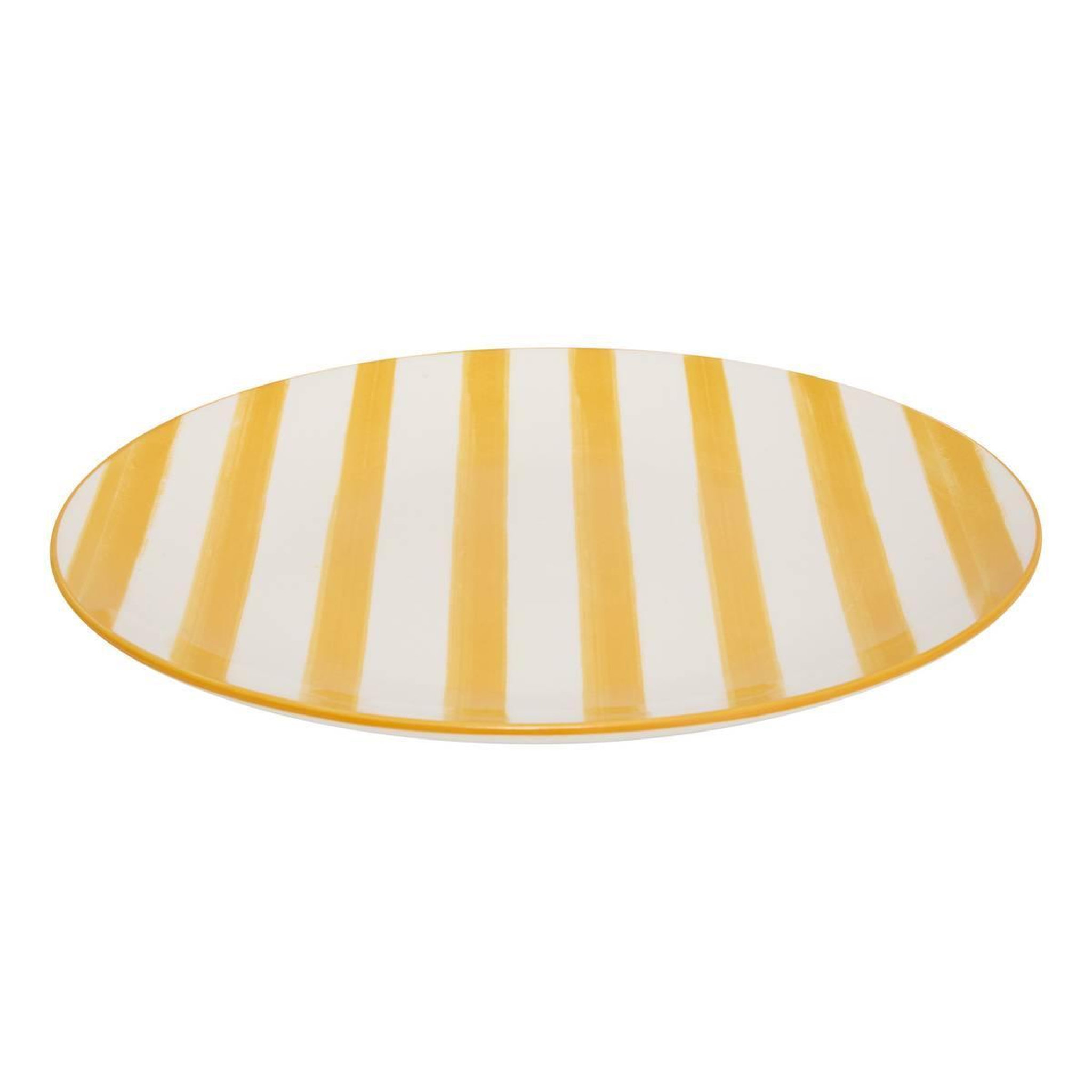 Voir la diapositive 3 : SECRET DE GOURMET Lot de 6 assiettes plates  charlie  27cm jaune