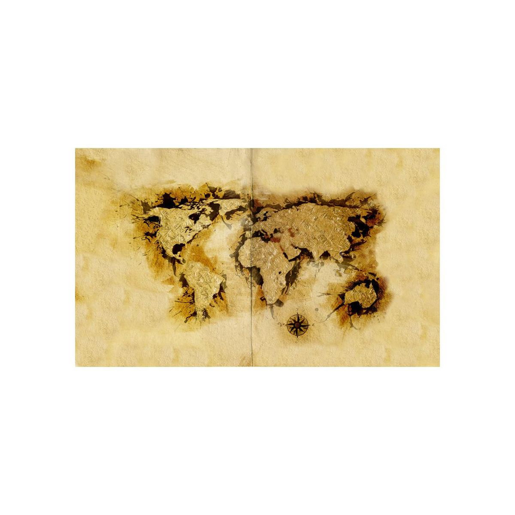 Voir la diapositive 2 : Paris Prix Papier peint  gold diggers' map of the world ii  450x270cm