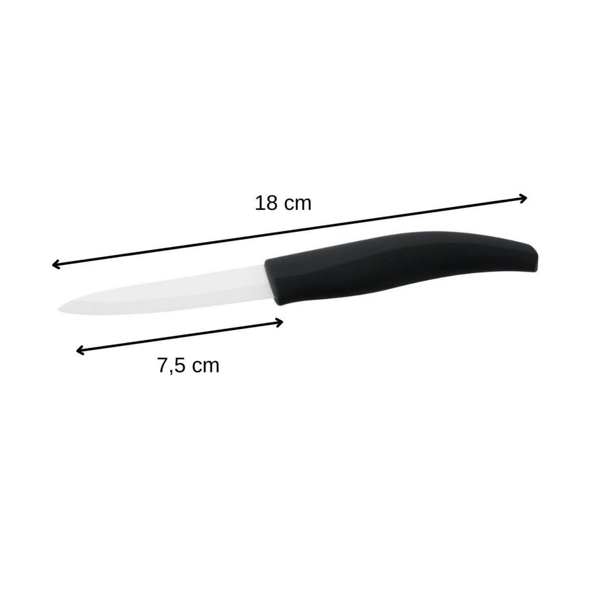 NIROSTA Couteau de cuisine avec lame en céramique de 7,5 cm Nirosta Céramique