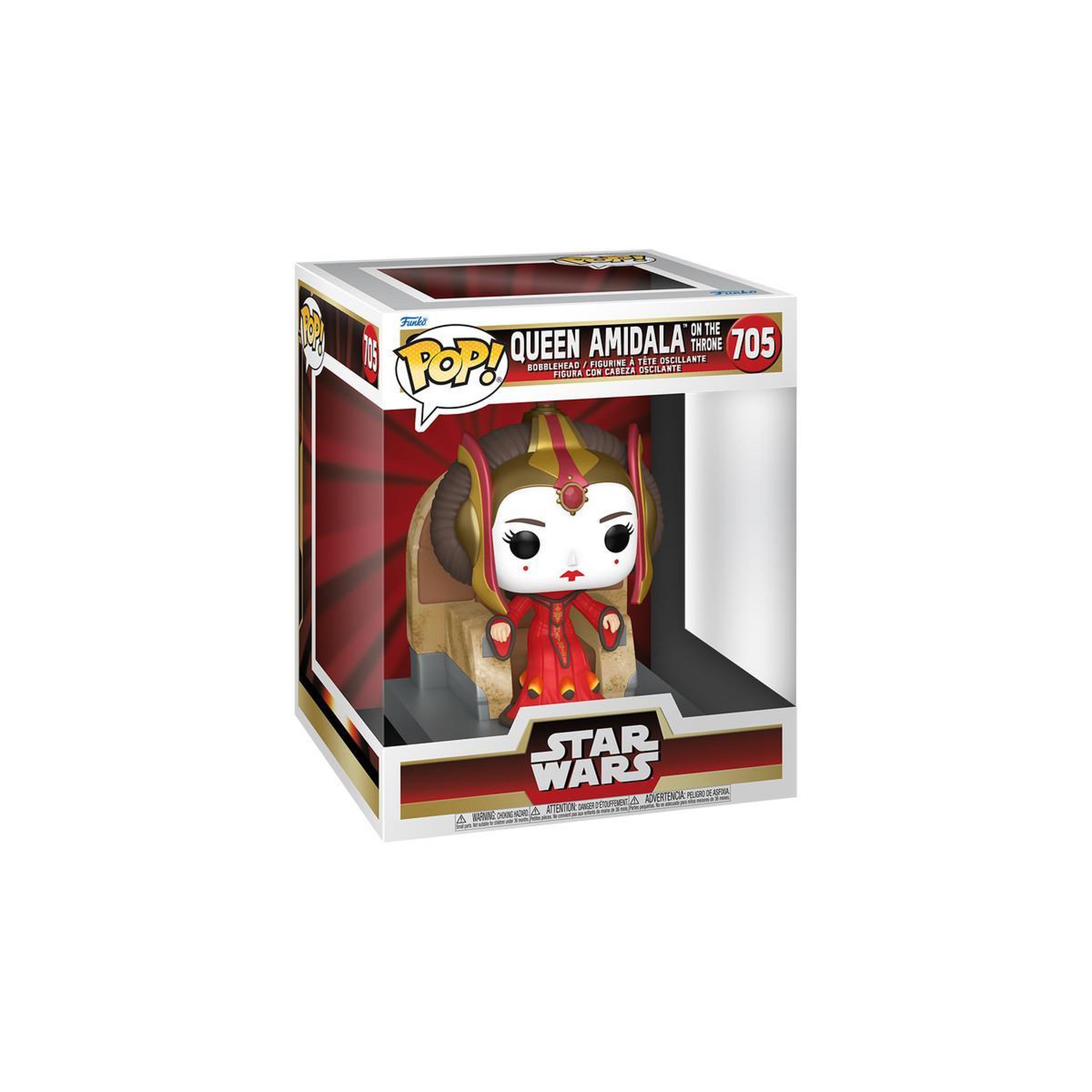 Voir la diapositive 3 : Funko Figurine Funko Pop Deluxe Star Wars Queen Amidala on the Throne