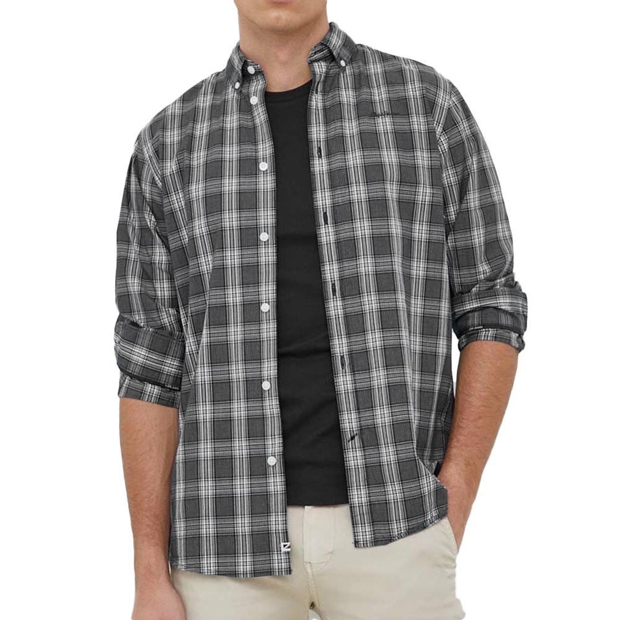 Voir la diapositive 1 : Pepe Jeans Chemise à Carreaux Marine Homme Pepe jeans Lynwood