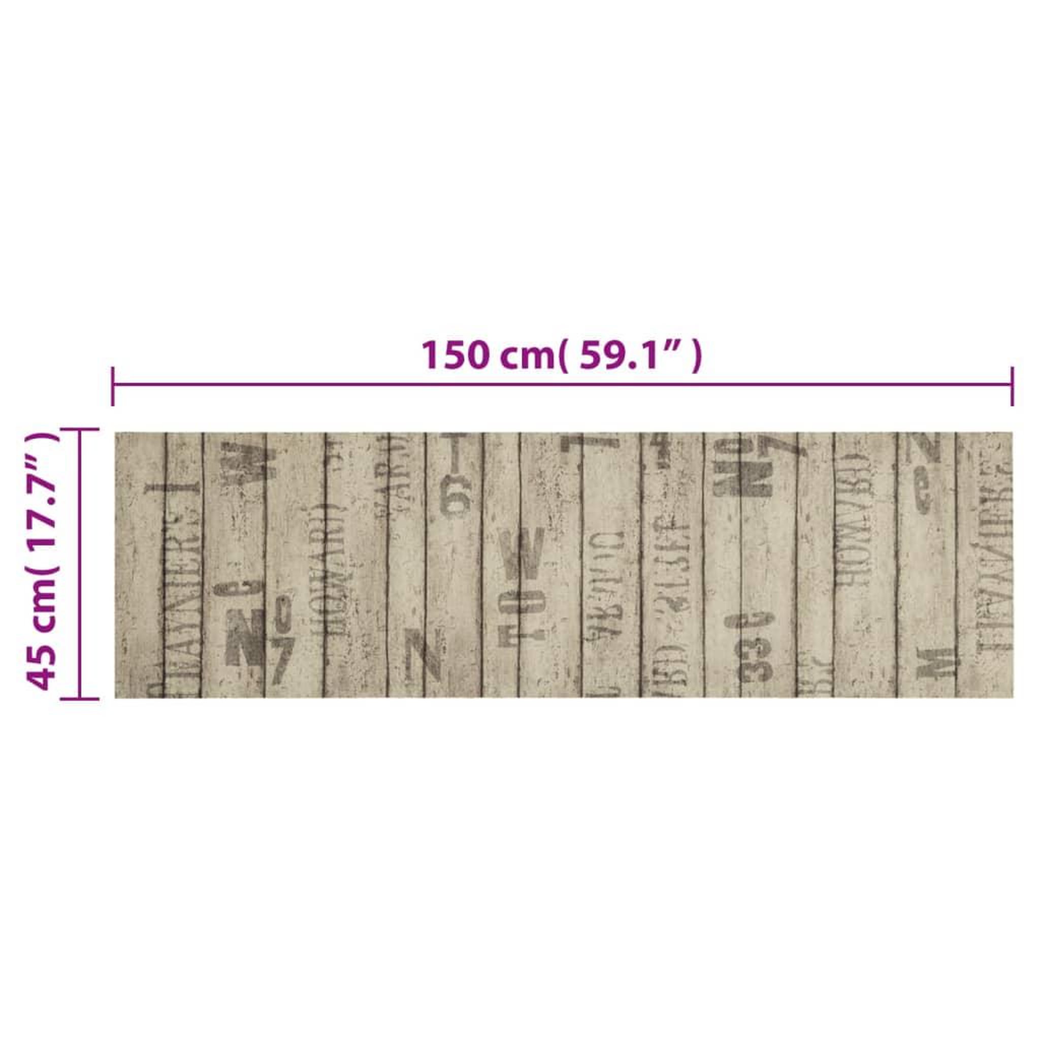 Voir la diapositive 5 : VIDAXL Tapis de cuisine lavable impression de cloture 45x150cm velours