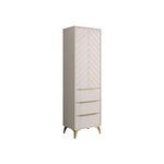 BEST MOBILIER Boccioni - buffet haut - beige - 54x180 cm. Coloris disponibles : Beige
