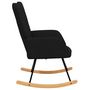 Voir la diapositive 4 : VIDAXL Chaise à bascule Noir Tissu