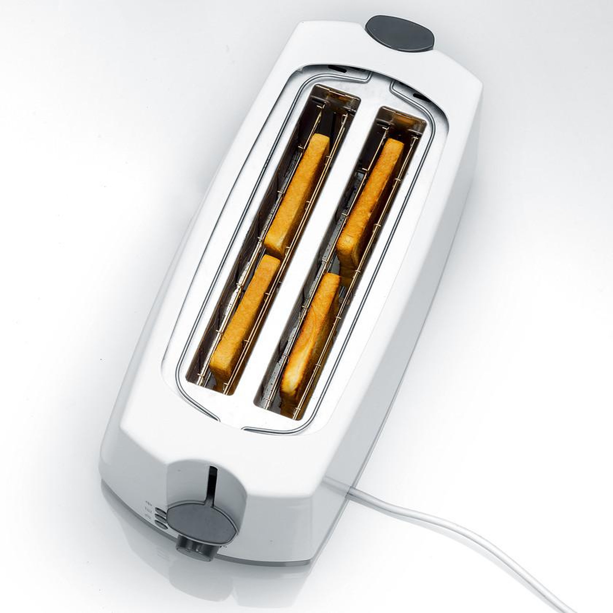 Voir la diapositive 5 : SEVERIN Grille-pains 2 fentes 1400w gris/blanc - at 2234