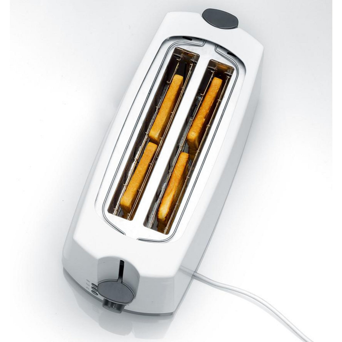 SEVERIN Grille-pains 2 fentes 1400w gris/blanc - at 2234