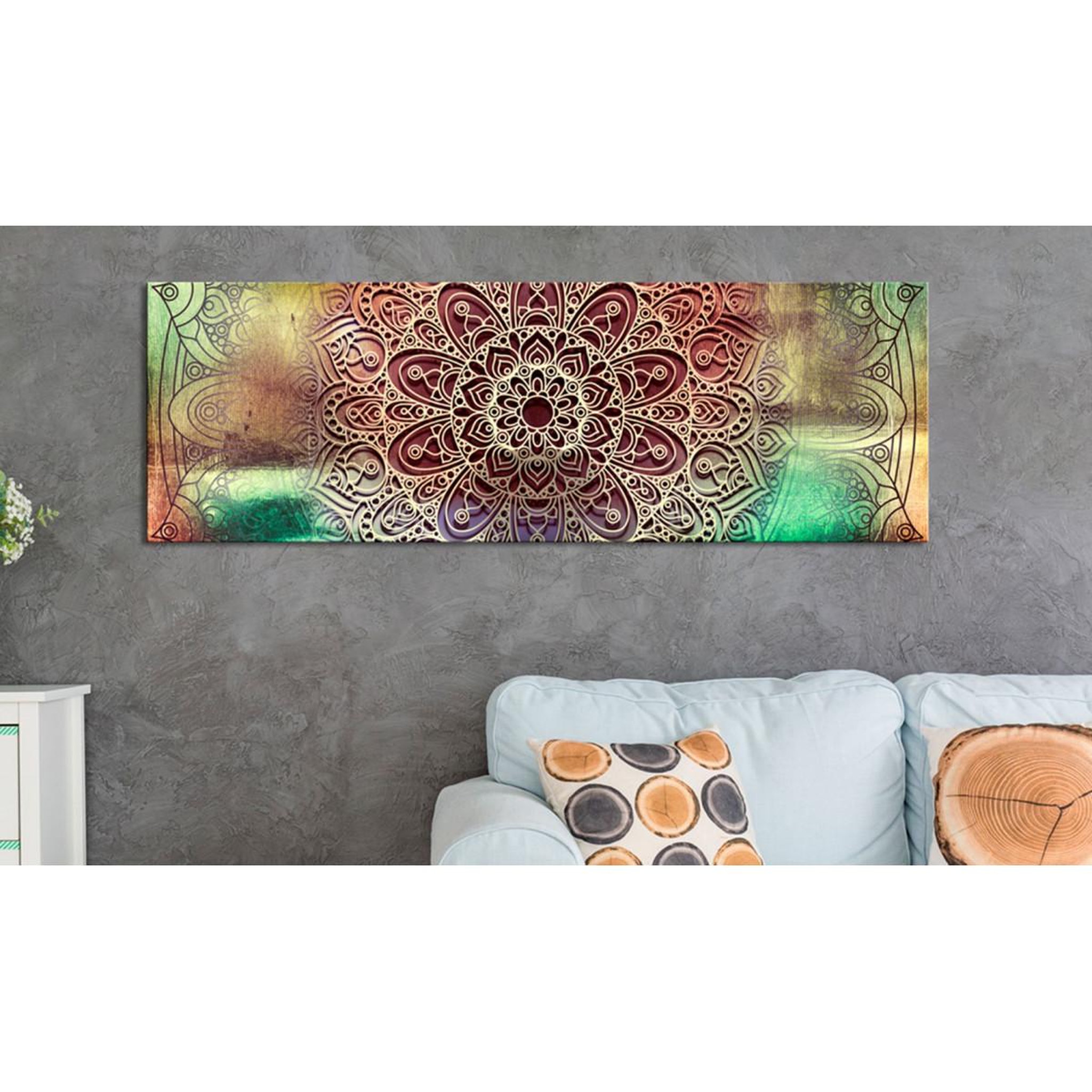 Voir la diapositive 2 : Paris Prix Tableau Imprimé  Colourful Mandala