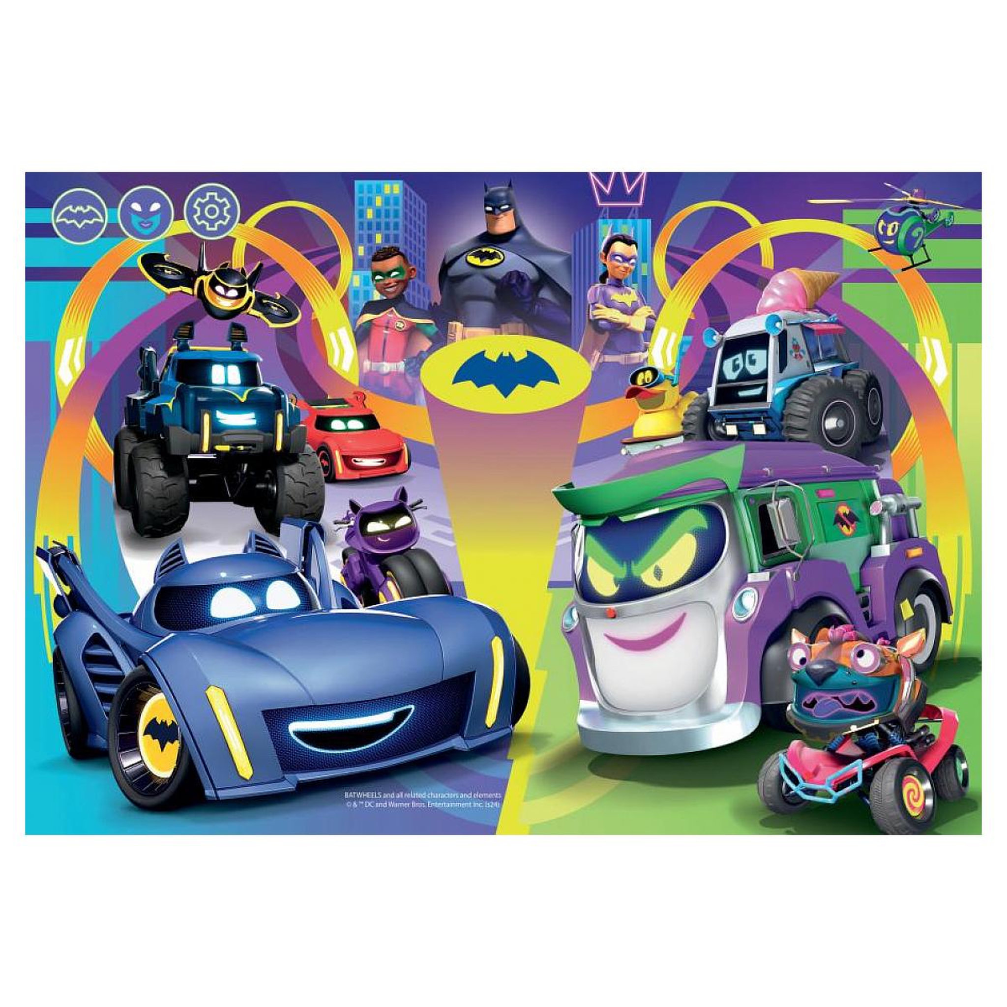 Voir la diapositive 2 : RAVENSBURGER Puzzles 2x24 p - pret pour l'action / batwheels