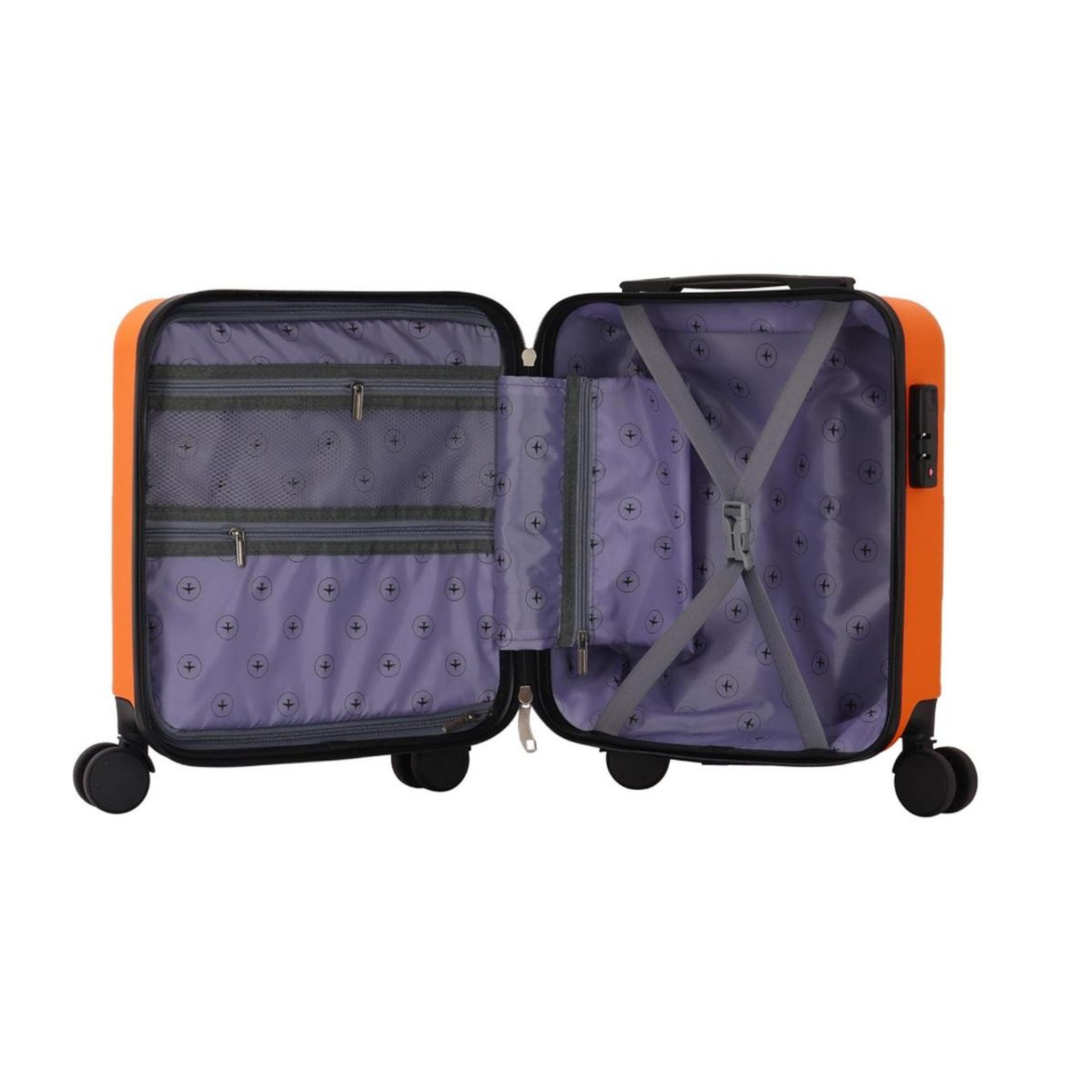 Voir la diapositive 3 : TROLLEY ADC Valise cabine à roulettes orange - val-547