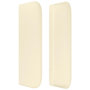 Voir la diapositive 4 : VIDAXL Tete de lit avec oreilles Creme 93x16x78/88 cm Similicuir