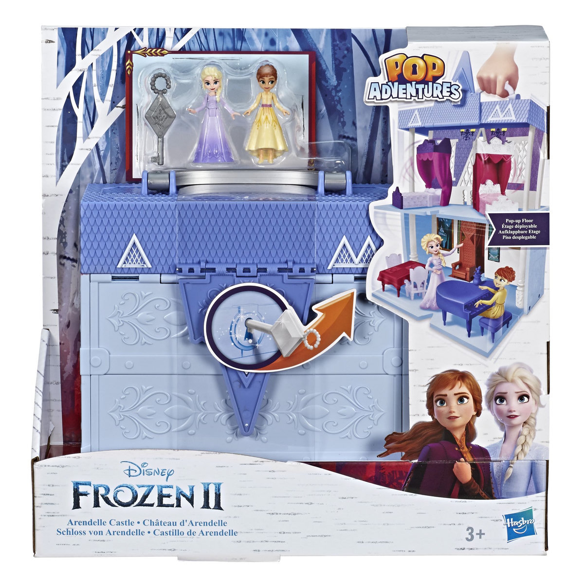 HASBRO Pop Adventures - Coffret château d'Arendelle avec figurines Anna et Elsa et accessoires - La reine des neiges 2