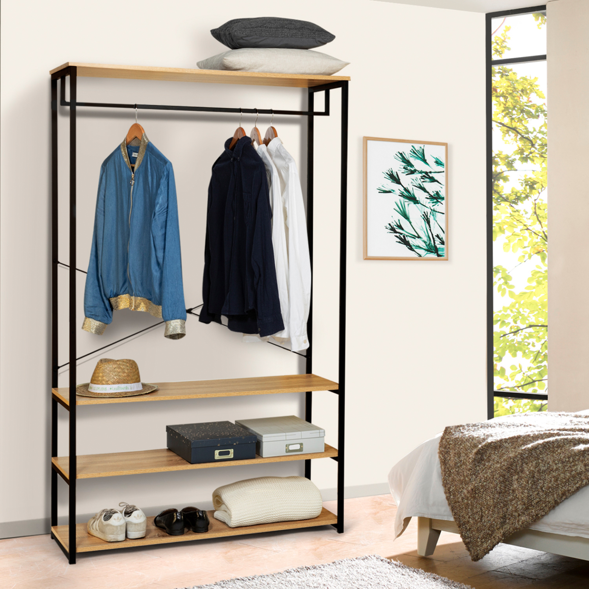 Voir la diapositive 2 : ID MARKET Dressing large l. 100 cm detroit design industriel