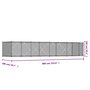 Voir la diapositive 6 : VIDAXL Cage pour chien avec porte gris 8x2x1,5 m acier galvanise