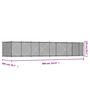 Voir la diapositive 6 : VIDAXL Cage pour chien avec porte gris 8x2x1,5 m acier galvanise