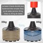 Voir la diapositive 5 : HOMCOM Sac de frappe boxe autoportant punching ball brunier 3 en 1 revêtement synthétique dim. 88L x 48l x 155-205H cm rouge noir