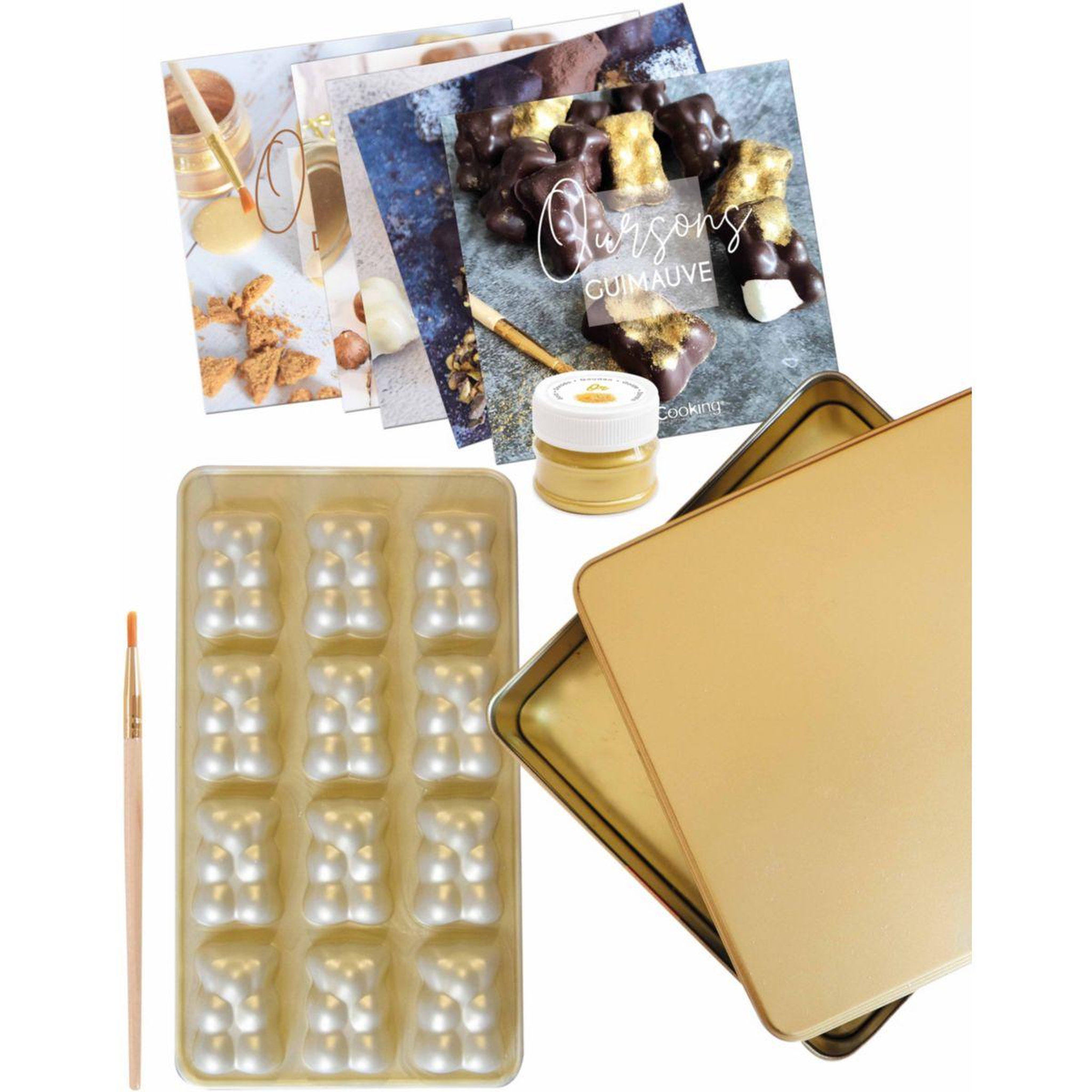 Voir la diapositive 2 : SCRAPCOOKING Moule à biscuits Oursons gold limited edition