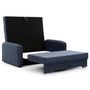 Voir la diapositive 4 : BEST MOBILIER Michelle - canapé droit 3 places convertible avec coffre en velours