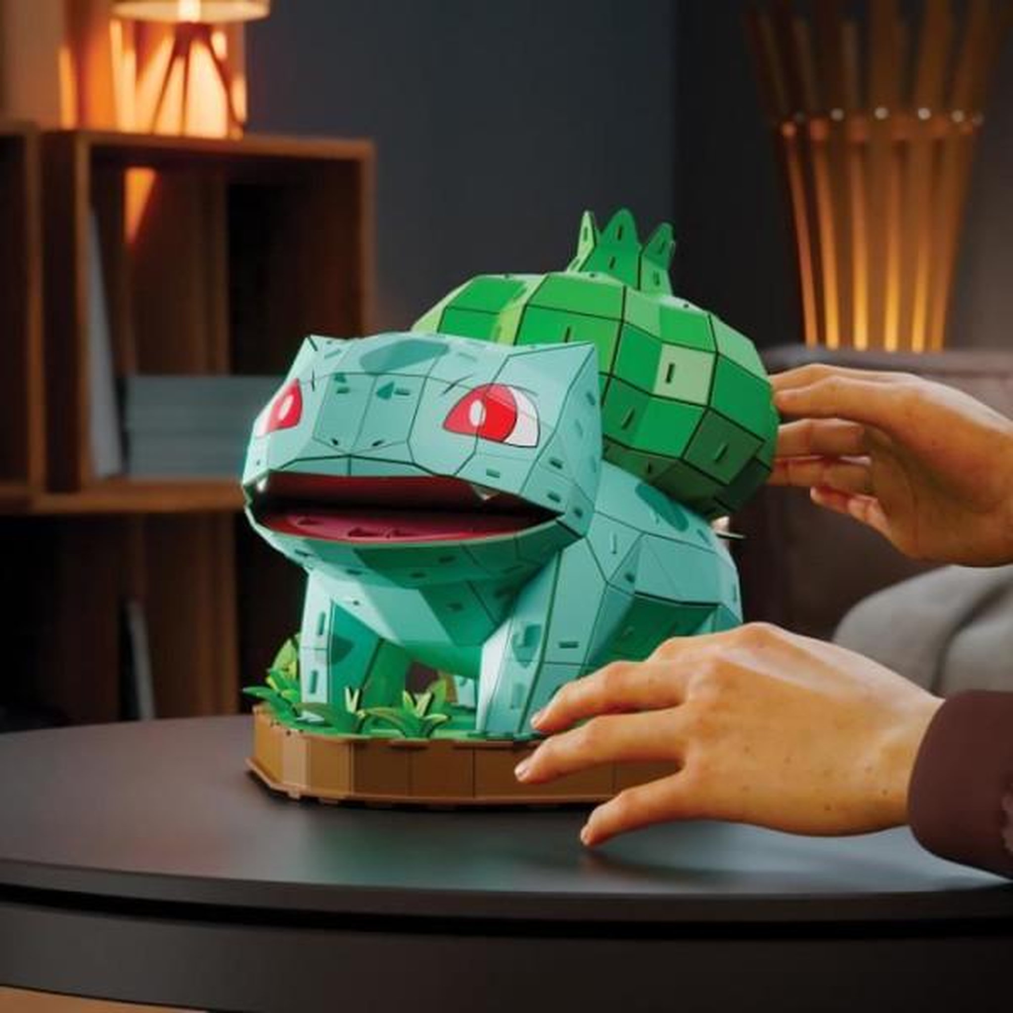 Voir la diapositive 2 : MARKET24 Puzzle 3D 195 pièces 4D Build Bulbizarre Pokémon