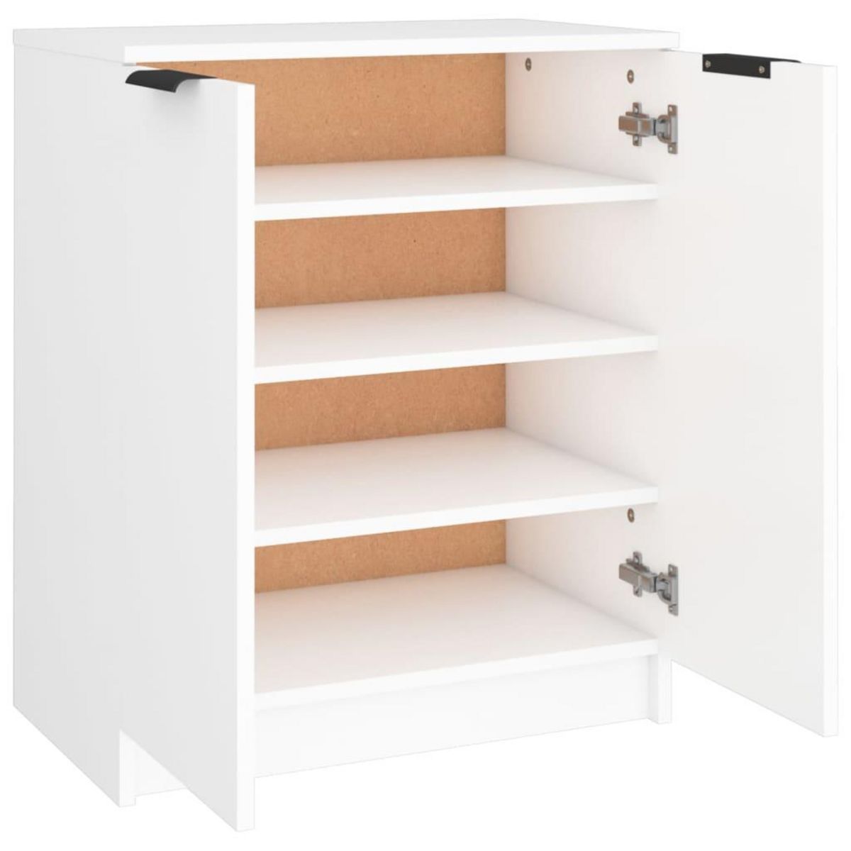 VIDAXL Armoire a chaussures Blanc 59x35x70 cm Bois d'ingenierie