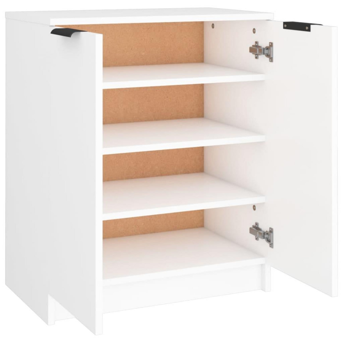 VIDAXL Armoire a chaussures Blanc 59x35x70 cm Bois d'ingenierie