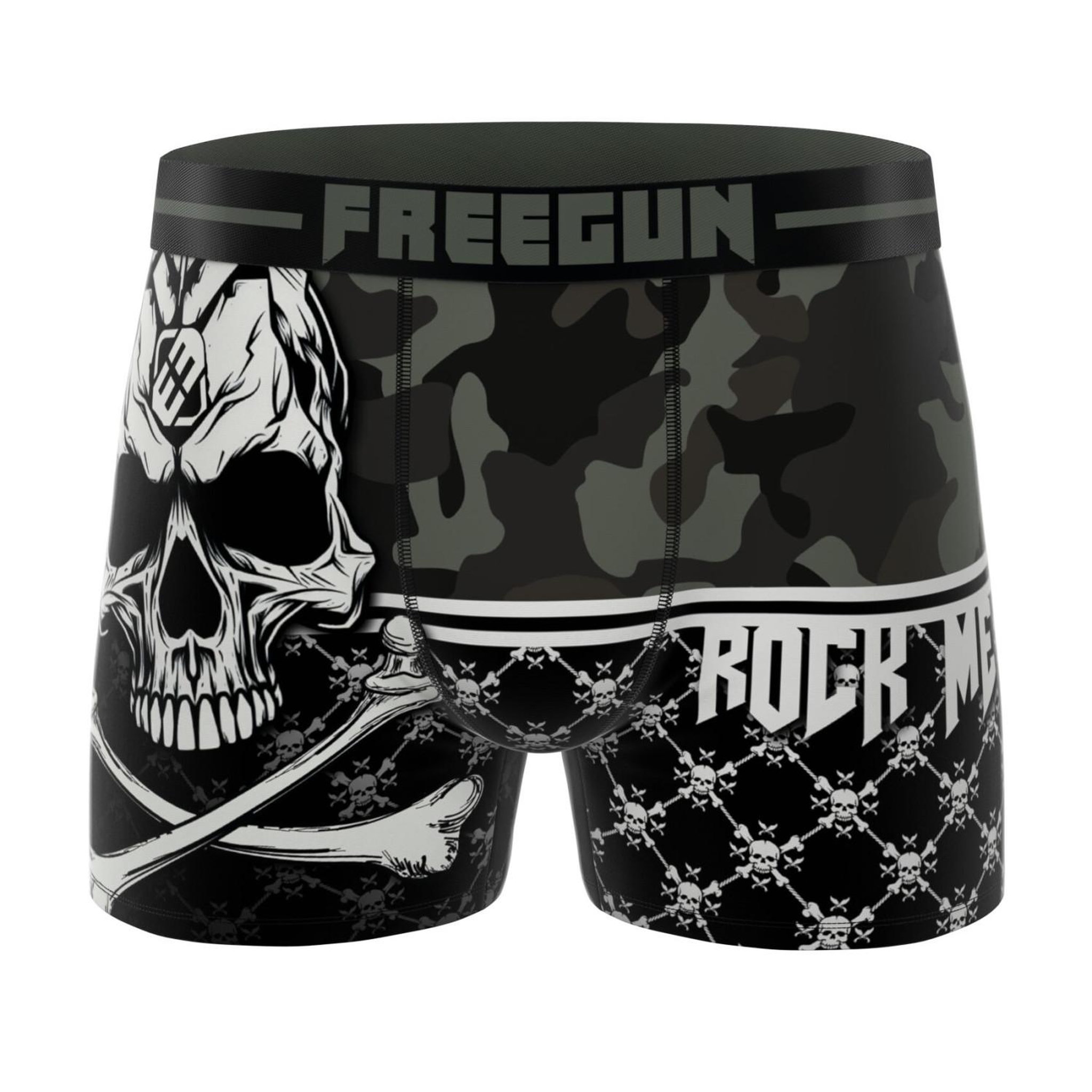 Voir la diapositive 4 : FREEGUN Lot de 4 boxers enfant rock da summer