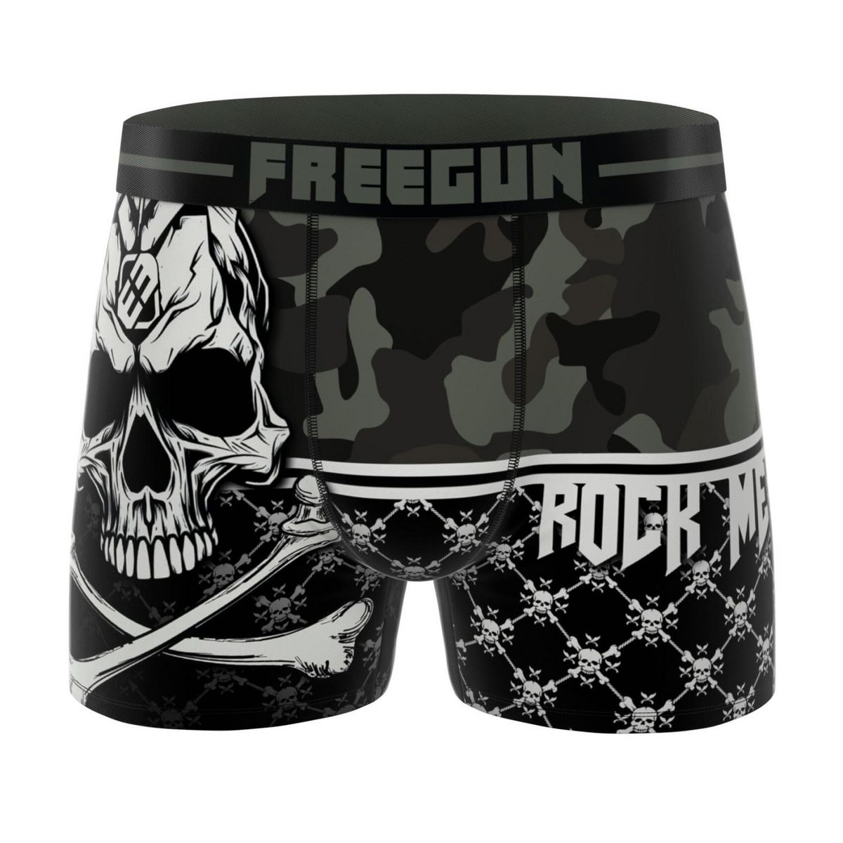 FREEGUN Lot de 4 boxers enfant Rock Da Summer