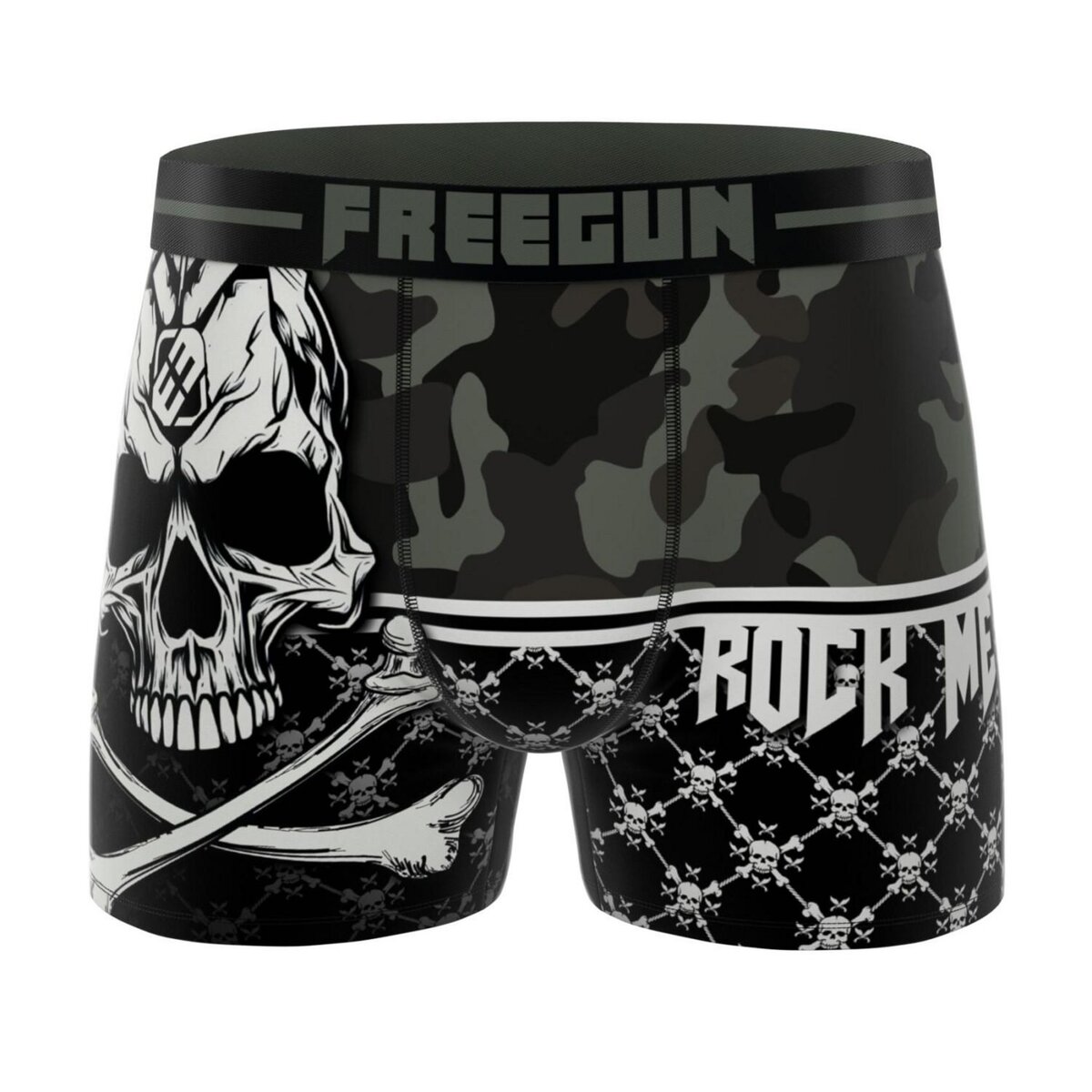 FREEGUN Lot de 4 boxers enfant Rock Da Summer