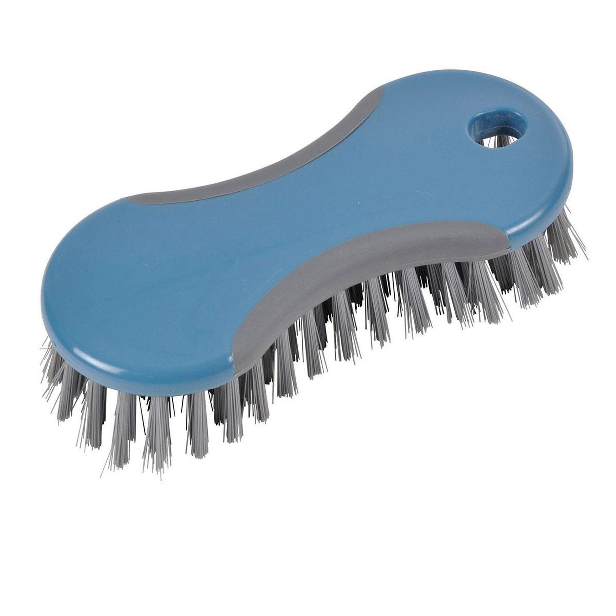 HOMEA Brosse à laver  surface  17cm anthracite & bleu paon