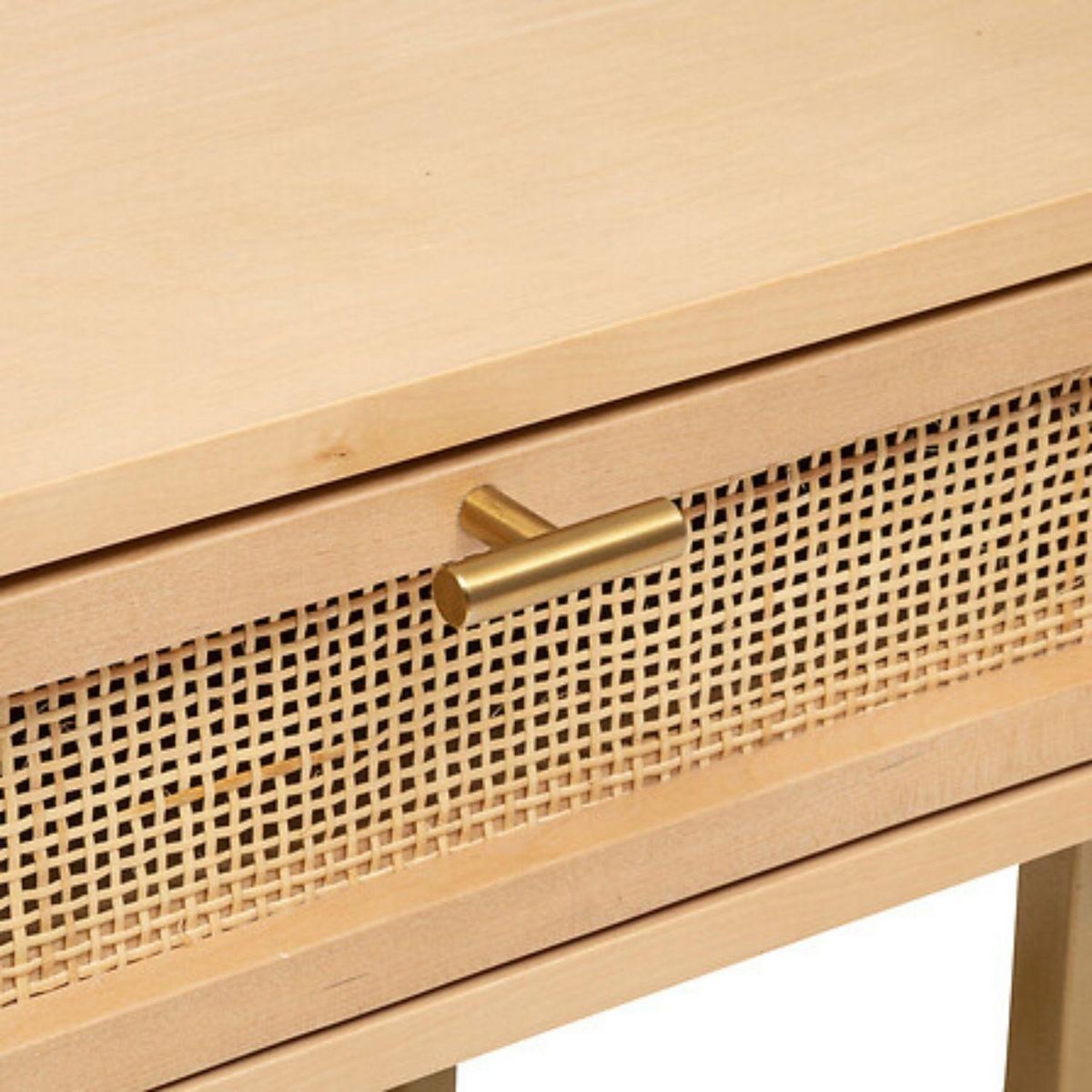 ATMOSPHERA Chevet 1 tiroir en cannage RAYO - Beige