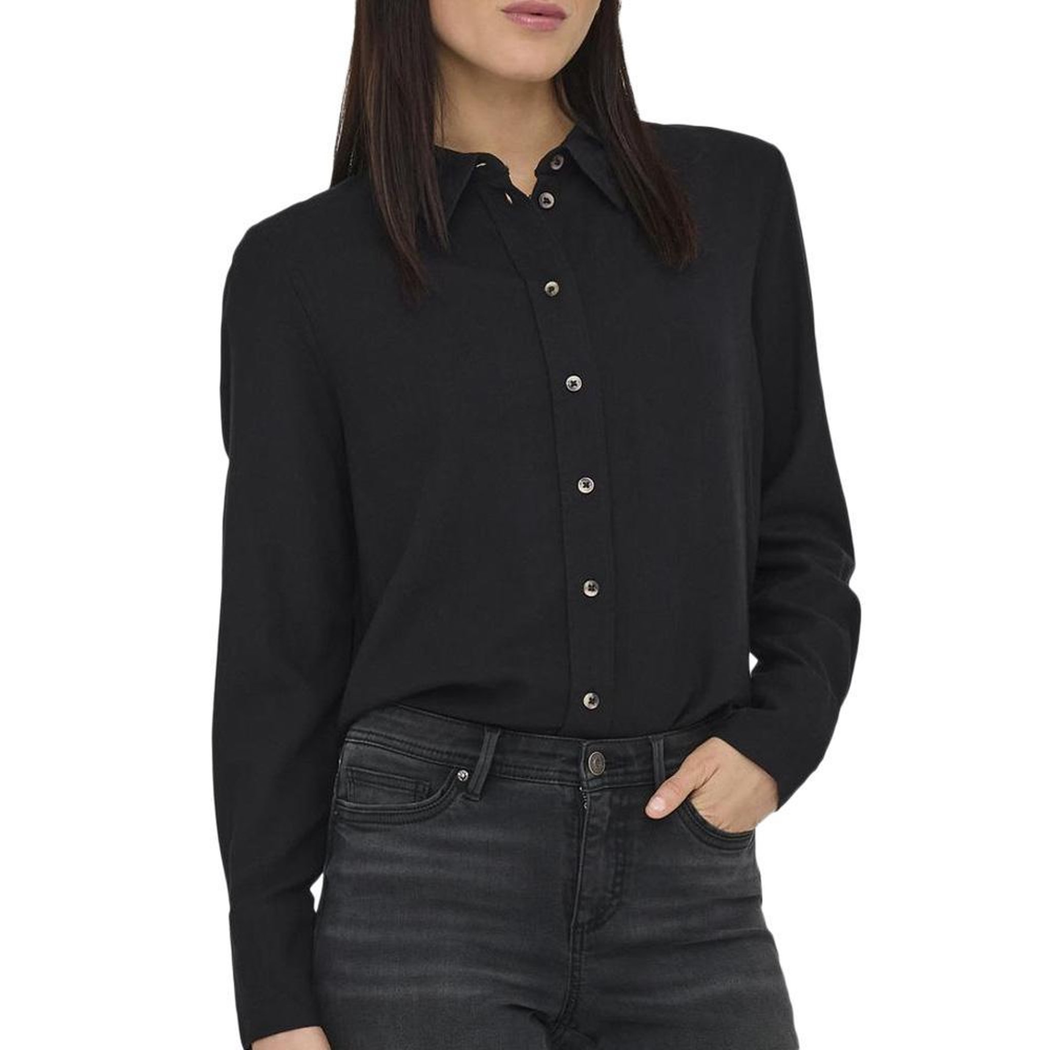 JACQUELINE DE YONG Chemise  Femme JDY Linen. Coloris disponibles : Noir