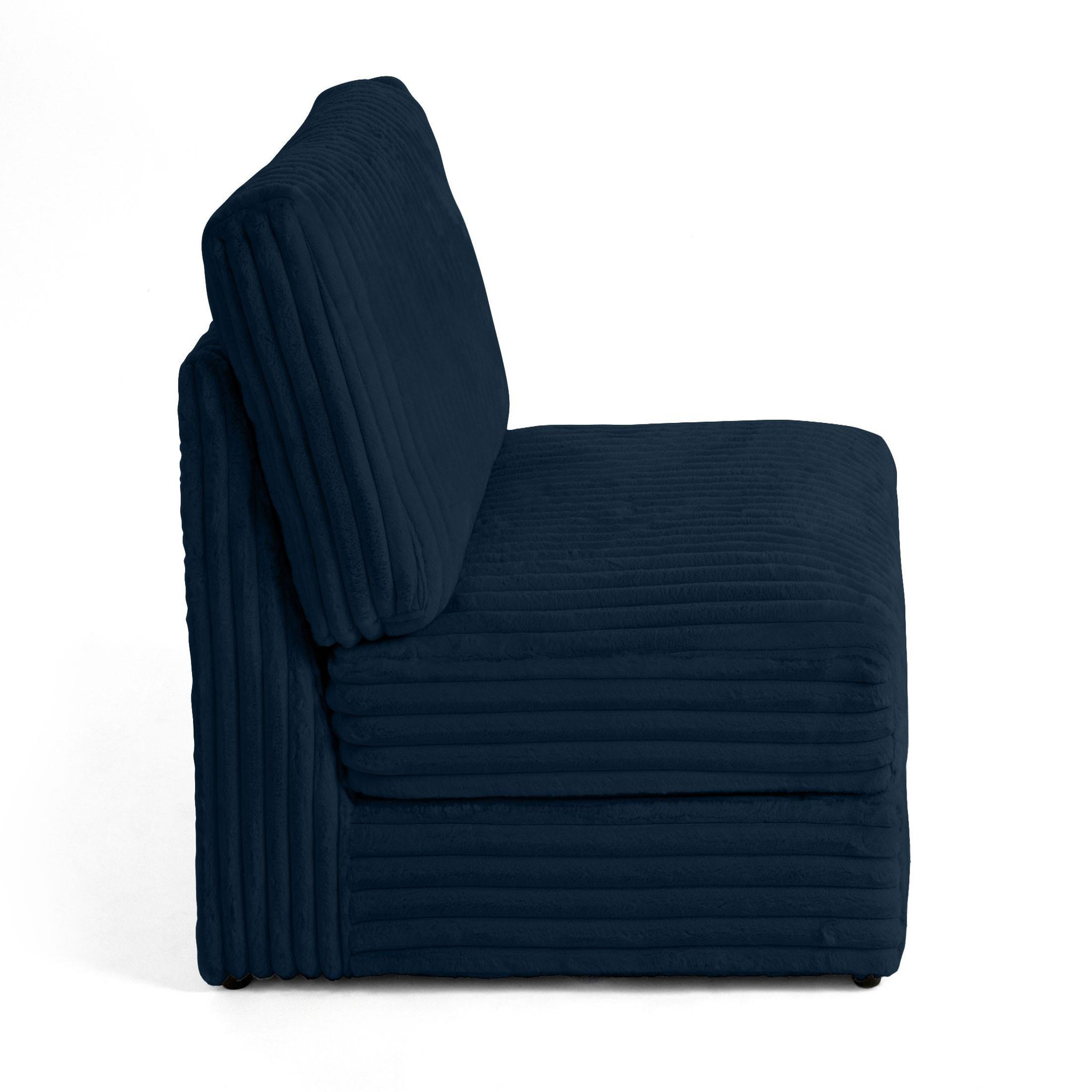 Voir la diapositive 2 : LISA DESIGN Jasper - module d'assise - en fausse fourrure côtelée